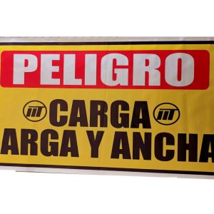 PENDON PELIGRO CARGA LARGA Y ANCHA