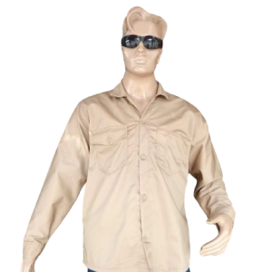 CAMISA MANGA LARGA EN TELA DRIL