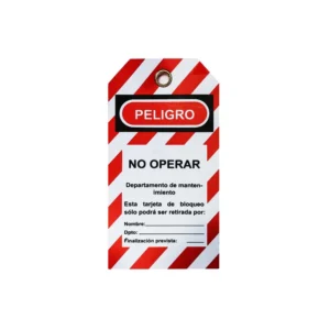 TARJETA DE BLOQUEO NO OPERAR