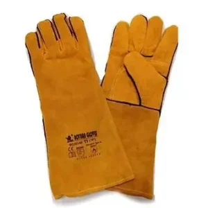 GUANTE SOLDADOR CUERO KEVLAR BG3514R