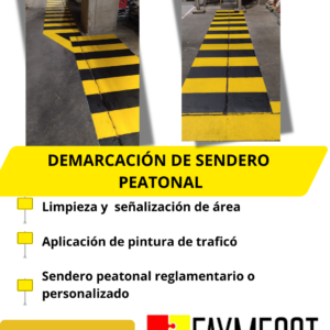 DEMARCACIÓN DE SENDERO PEATONAL
